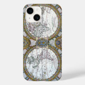 Antike Weltkarte von Claude Auguste Berey Case-Mate iPhone Hülle (Rückseite)