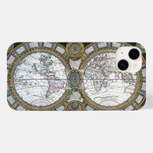 Antike Weltkarte von Claude Auguste Berey Case-Mate iPhone Hülle