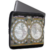 Antike Weltkarte von Claude Auguste Berey Laptopschutzhülle (Vorne Rechts)