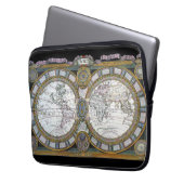 Antike Weltkarte von Claude Auguste Berey Laptopschutzhülle (Vorderseite Links)