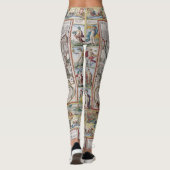 Antike Weltkarten-Leggings Leggings (Rückseite)