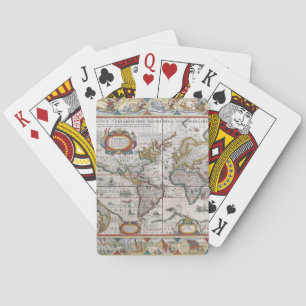 Antike Weltkarten-Spielkarten Spielkarten