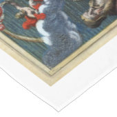 Antike Weltskarte 1664 wieder hergestellt Tischdecke (Schrägansicht)