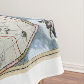 Antike Weltskarte 1664 wieder hergestellt Tischdecke (Beispiel)