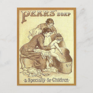 Antike Werbung, Pears Seife Postkarte