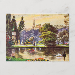 Antike Wiener Parkpostkarte Postkarte