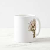 Antike Wildblumenbouquet Kaffeetasse (VorderseiteRechts)