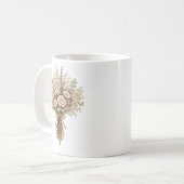 Antike Wildblumenbouquet Kaffeetasse (Vorderseite Links)
