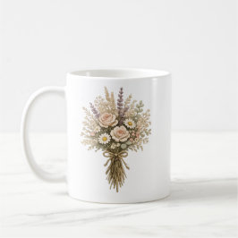 Antike Wildblumenbouquet Kaffeetasse