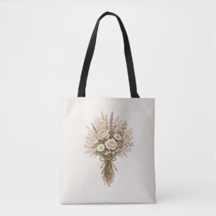 Antike Wildblumenbouquet Tasche