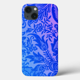 Antike William Morris Blaue Pink Botanische Case-Mate iPhone Hülle