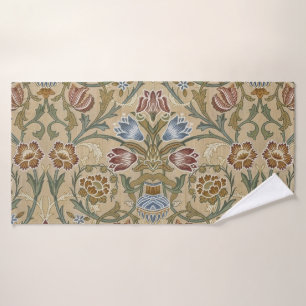Antike William Morris Brokat-Symmetrie Blumen Badhandtuch Set