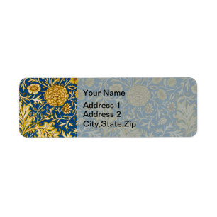 Antike William Morris Cherwell Blue Blumenkunst