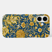 Antike William Morris Cherwell Blue Blumenkunst Case-Mate iPhone Hülle (Rückseite (Horizontal))