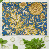 Antike William Morris Cherwell Blue Blumenkunst Geschirrtuch (Gefaltet)