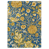 Antike William Morris Cherwell Blue Blumenkunst Klemmbrett (Rückseite)