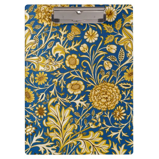 Antike William Morris Cherwell Blue Blumenkunst Klemmbrett (Vorderseite)