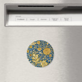 Antike William Morris Cherwell Blue Blumenkunst Magnet (In Situ (Geschirrspüler))