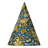 Antike William Morris Cherwell Blue Blumenkunst Partyhütchen (Links)
