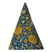 Antike William Morris Cherwell Blue Blumenkunst Partyhütchen (Rechts)
