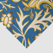 Antike William Morris Cherwell Blue Blumenkunst Seidenpapier (Detail)
