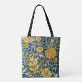 Antike William Morris Cherwell Blue Blumenkunst Tasche (Rückseite)