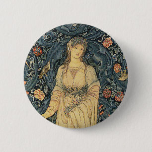 Antike William Morris-Flora Button