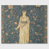 Antike William Morris-Flora Geschenkpapier (Flach)