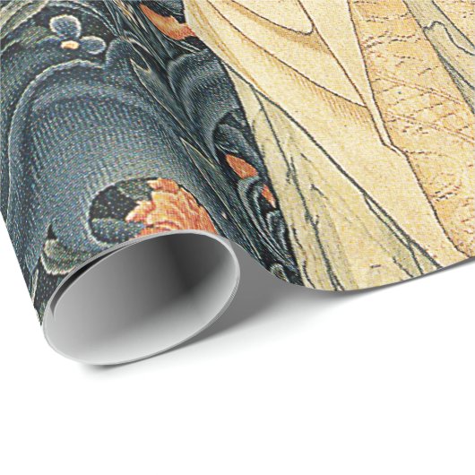 Antike William Morris-Flora Geschenkpapier (Rolleneckpunkt)
