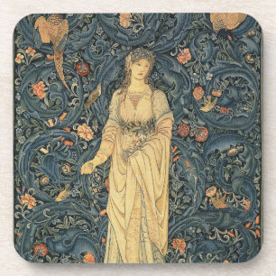 Antike William Morris-Flora Getränkeuntersetzer
