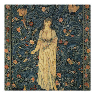 Antike William Morris-Flora Poster