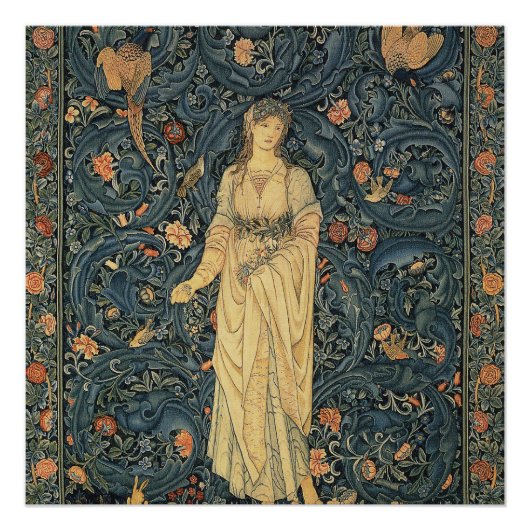 Antike William Morris Flora Poster (Vorderseite)