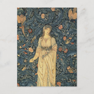 Antike William Morris Flora Postkarte