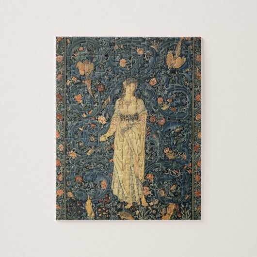 Antike William Morris-Flora Puzzle (Vertikal)