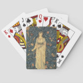 Antike William Morris-Flora Spielkarten (Rückseite)