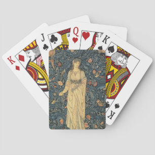 Antike William Morris-Flora Spielkarten