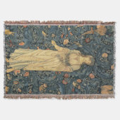 Antike William Morris-Flora-Wurfs-Decke Decke (Vorderseite)