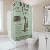 Antike Windmühle Das Tuckwood Whitewater Wis 1889 Duschvorhang (Beispiel)