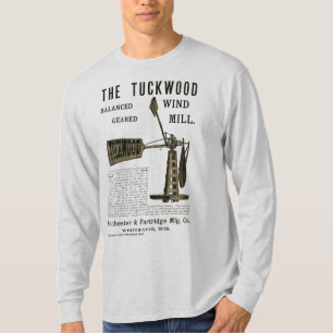 Antike Windmühle Das Tuckwood Whitewater Wis 1889 T-Shirt