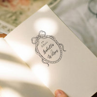 Antike wunderliche Bogen Kalligrafie Ex Libris Buc