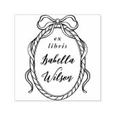 Antike wunderliche Bogen Kalligrafie Ex Libris Buc Permastempel (Design)