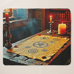 Antike Zauber auf einem Mystischen Scroll Sherpadecke