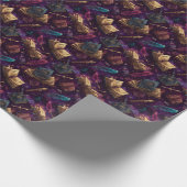 Antike Zauberbücher und bezaubernder Kollege für Q Geschenkpapier (Ecke)