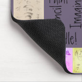 Antike Zeichnungen Gezeichnet Skizzenmalerei Mousepad (Ecke)