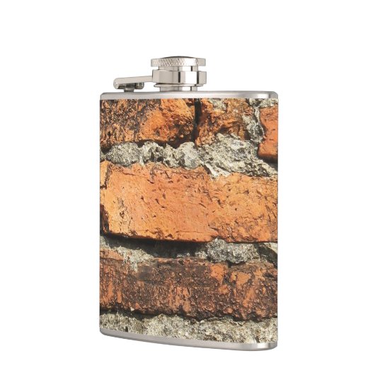 Antike Ziegelmauer Flachmann (Links)