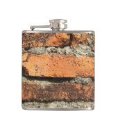 Antike Ziegelmauer Flachmann (Vorderseite)