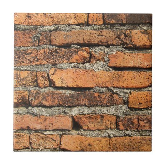 Antike Ziegelmauer Fliese (Vorderseite)