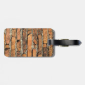 Antike Ziegelmauer Gepäckanhänger (Rückseite horizontal)