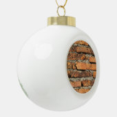 Antike Ziegelmauer Keramik Kugel-Ornament (Links)