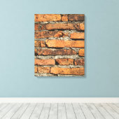 Antike Ziegelmauer Leinwanddruck (Insitu (Holzboden))